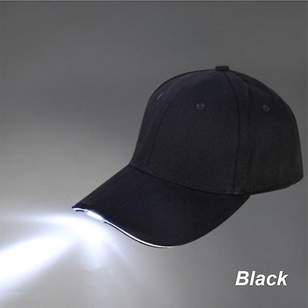 5 LED headlight caps, baseball caps, flashlights, outdoor fishing light caps, USB rechargeable baseball caps, black