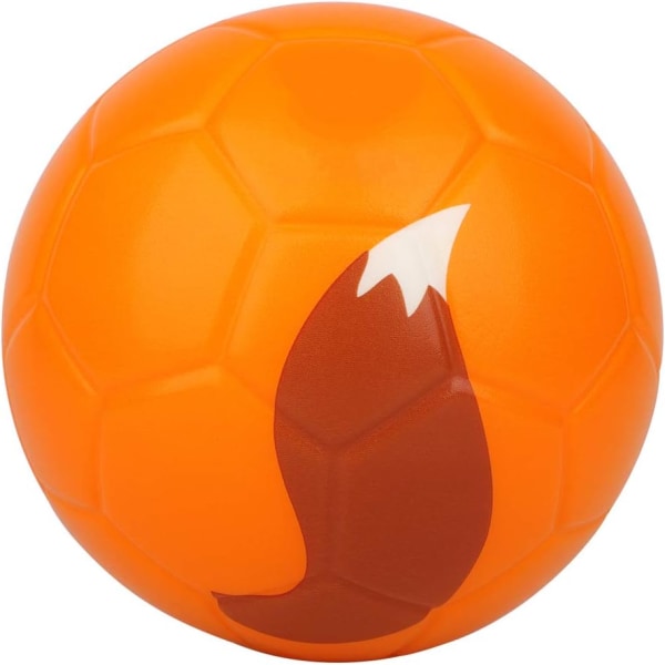 15,2 cm mini fotboll, sød djurdesign, blød skumboll for barn, blød og fjädrande, perfekt størrelse for barn at leka, Räv