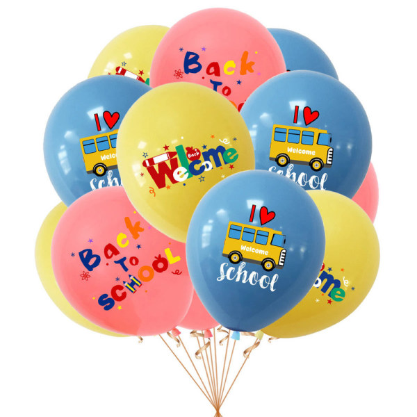 2023 ny skolfest koristelu set tillbaka till skolan homecoming säsong banneri tårta insats ballong A