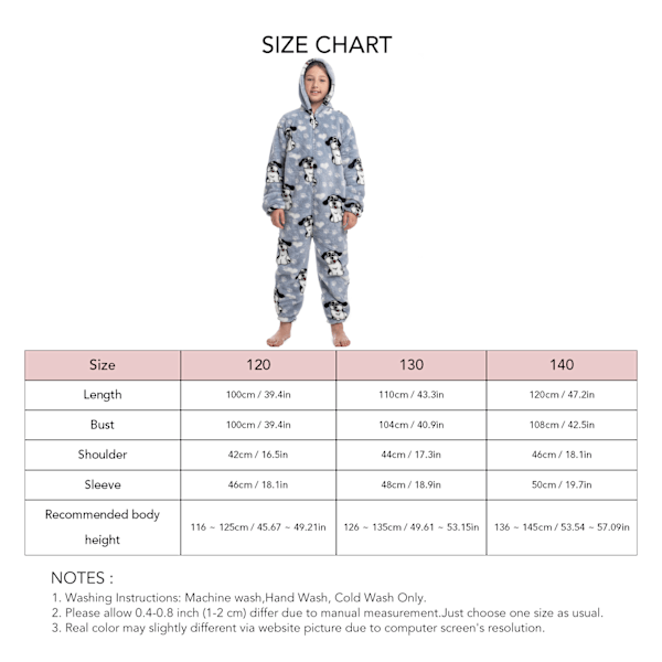 Barn Onesie Pyjamas Sött Mönster Tryck Dragkedja Unisex Mjuk med Huva För Vinter Höst Typ 2