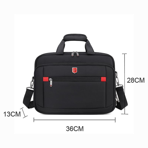 Herre Business Briefcase Laptop Bag Vanntett Oxford Stoff Menn Datamaskiner Håndvesker Portefølje Mann Skulder Reise Messenger Vesker