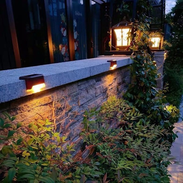 32 kpl aurinkokennovalaisimia ulkokäyttöön, vedenpitävät LED-aurinkokennovalaisimet portaille, aidoille, puutarhaan, patiolle ja kävelytielle-YL- 32pcs 32pcs