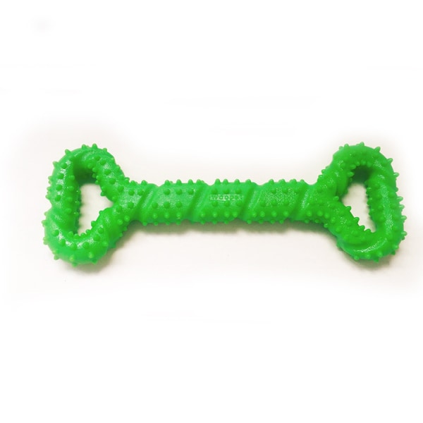 Dog Chew Toys Resistant Gummi 13 tums benformad hundleksak green