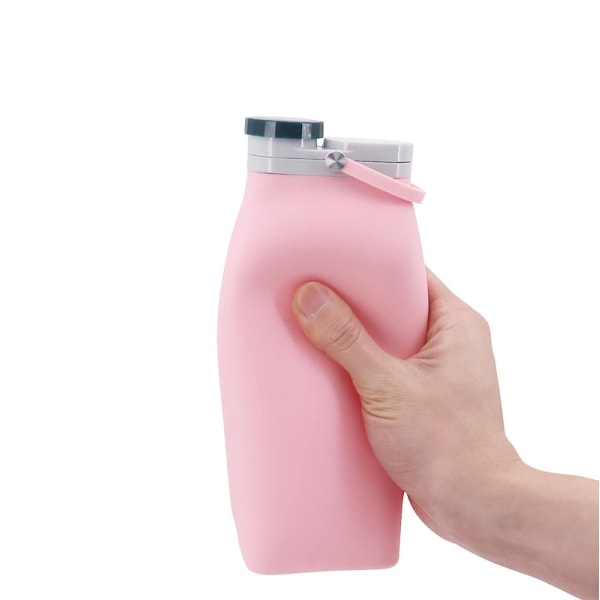 Mjölkflaska Typ Silikon Hopfällbar vattenflaska 600ml 600ML