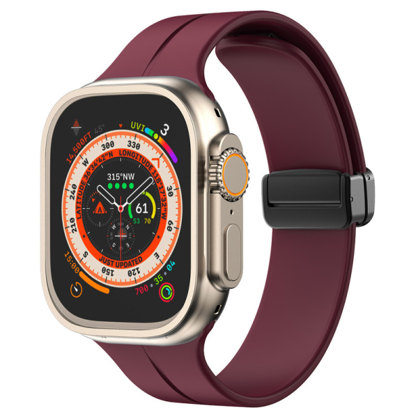 Silikon Armband Magnetisk rem med Apple Watch-remmar til Apple Watch Udra