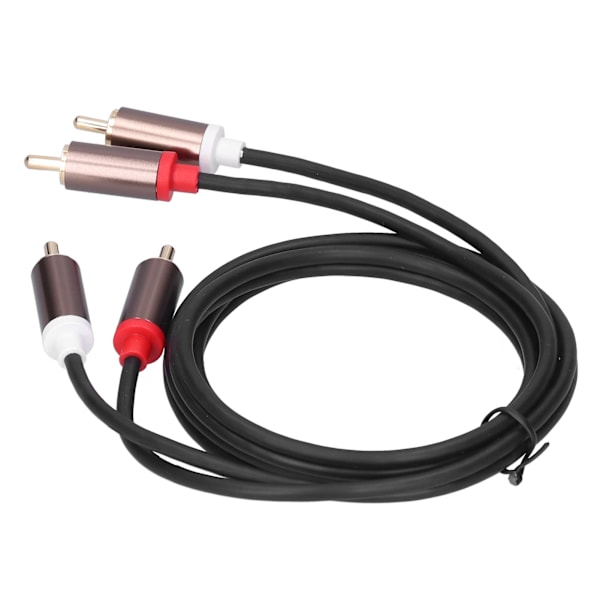 2RCA hann til 2RCA hann lydkabel gullbelagt dobbel for RCA-kabel for TV til forsterker 1M/3,3ft