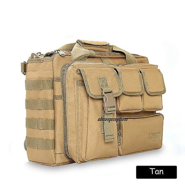 Military Tactical Laptop Handbag Molle 14 Inch Notebook Computer Messenger Bag Hunting Cs Hiking Camping Outdoor Travel Backpack