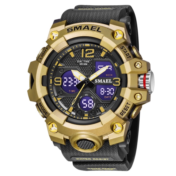 Sports digital men's watch, tactical multifunctional military men's watch, waterproof 50 meters, luminous