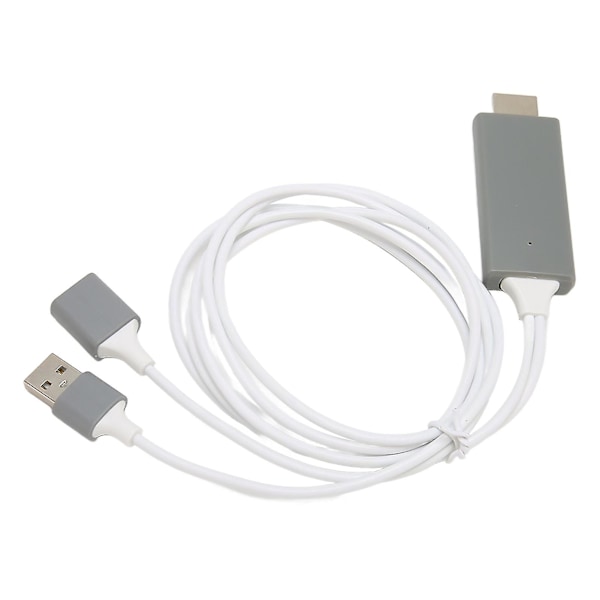 1080P HD USB til HDMI-adapter til iOS og Android, bærbar multimediekabel