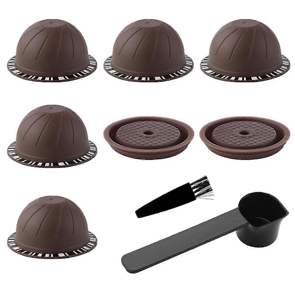Genopfyldelig kaffekapsel til Vertuoline & Vertuo Pod, 150 ml kaffepuder til Presso Vertuo Coffee-Yvan