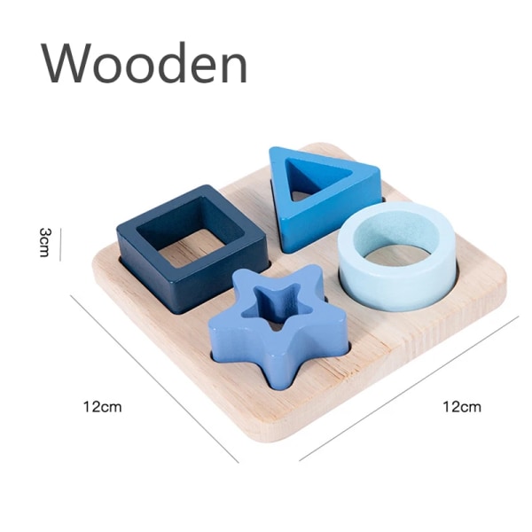 Montessori baby Silikonleksaker Geometrisk form sticksågsbräda Matchande spel Pedagogiska inlärningsleksaker Silikon av livsmedelskvalitet A