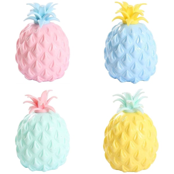 Fidget-leksaker sensoriska leksaker tryckboll ananas frukt CE-godkänd Pink Pink