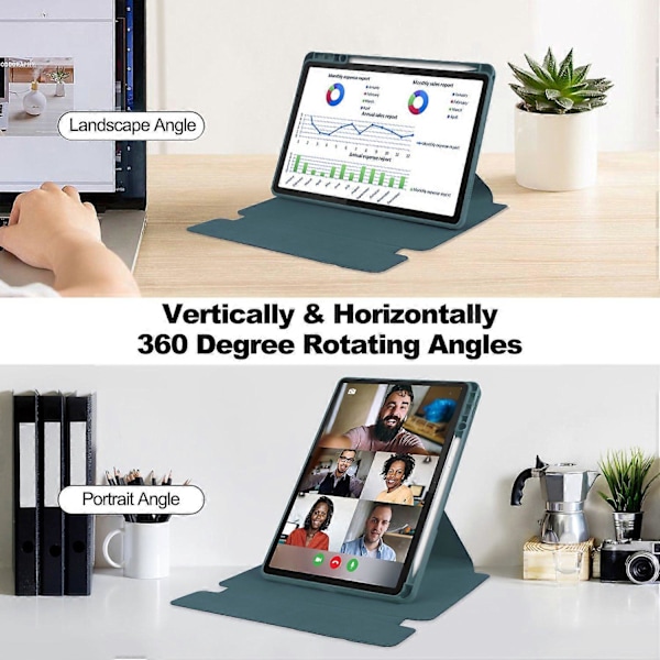 Etui til Lenovo Tab M11/Xiaoxin Pad 11 2024 PU+Akryl Tablet Stand Cover med Bluetooth Tastatur Multicolor