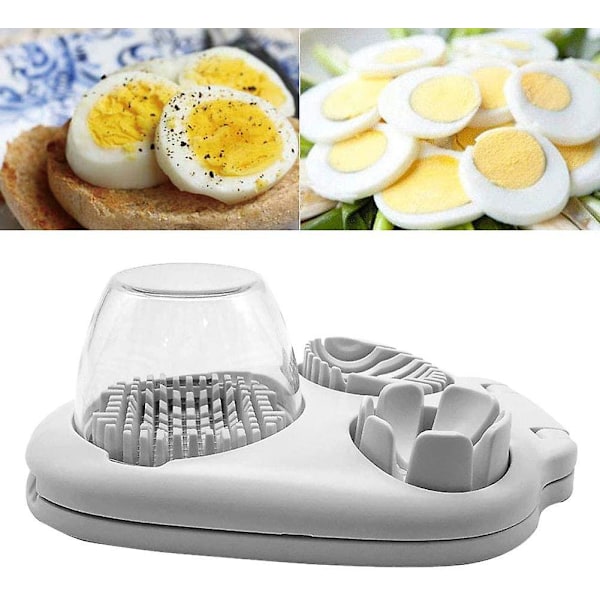 Eggkutter, 3-i-1, Rustfritt Stål, Manuell Eggkutter
