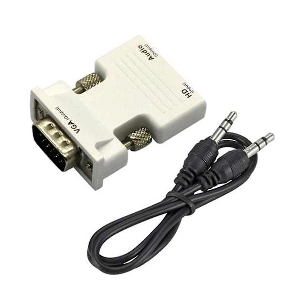 Hdmi-compatible To Vga Converter For W/3.5mm Audio Cable 1080p For Hd Female To