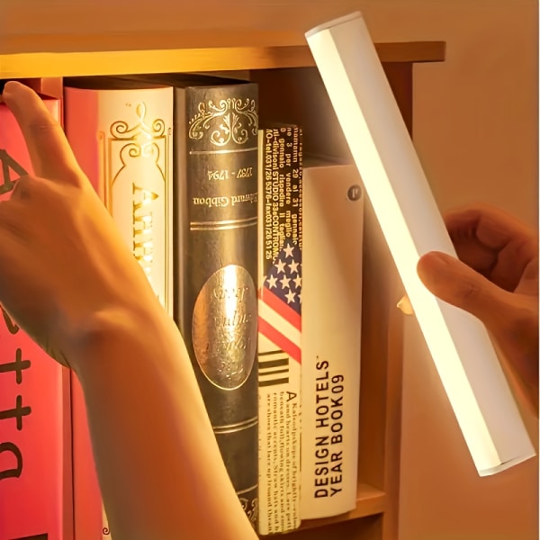 1 stk under kabinet LED lys bevægelsessensor, ultratynd trådløs kabinet lys 20cm