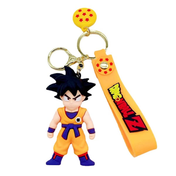 Dragon Ball Z -avaimenperä, muotiasusteet, Son Goku, Vegeta, Piccolo, toimintahahmot, 8 cm PVC-avaimenperä, miehille ja naisille, laukkuun ripustettava lahja B