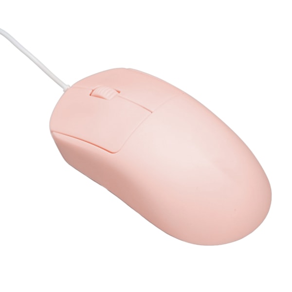 Langallinen hiiri optinen 1200DPI USB-portti ergonominen muotoilu Plug and Play tietokone hiiri kannettaville tietokoneille Pöytätietokone Pinkki