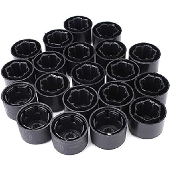 20 Pyöränmutterin Suojatulppa 17mm Yhteensopiva VW Golf Mk4 Passat Audi Beetle -malleihin