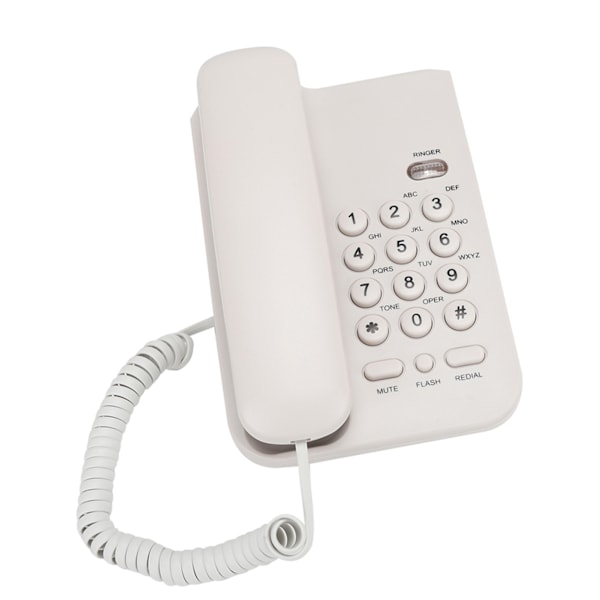 KX T3026CID Engelsk Telefon til Hotel Hjemmekontor (Telefonlinje med Tilfældig Farve)(Hvid)