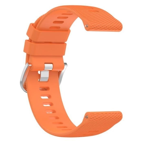 20MM (orange) armband, med originalt rostfritt stålspänne, tillbehör för Garmin VivoMove Trend