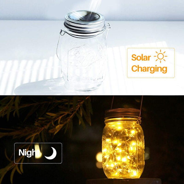 3-pak Udendørs Solcellelamper - 30LED Udendørs Solcellehavelamper, IP65 Vandtæt Udendørslygte-AD10--O-