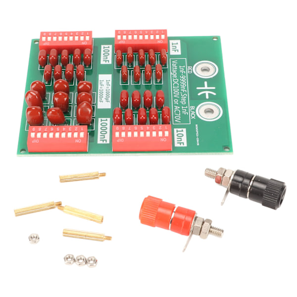 Ohjelmoitava kondensaattorilevy 1nF - 9999nF 4 desimaalinumeron askel 1nF kondensaattorilevy teollisuuselektroniikkaan