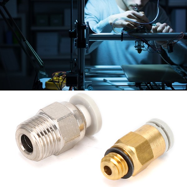 Metal 3D-skrivardelar CR-10 Hotend Extruder Pneumatisk Anslutning för Creality V6{GKS}