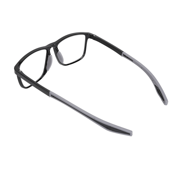 Anti Blue Ray Presbyopia Glasses Multiple Focus Auto Adjusting Optic Frame Presbyopia Reading Glasses Black Frame Gray Legs +200