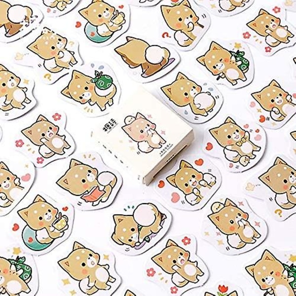 45 stk/pakke Nydelige Shiba Inu Memo Stickers Pakke Postet Det Kawaii Planner Scrapbooking Stickers Stationery Escolar Skoleartikler