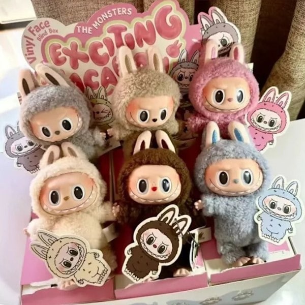 1 st POP MART LABUBU The Monsters Spännande Macaron Plyschdockor Figur Leksaker Blind Boxes (Färg Slumpmässig) - den perfekta ersättningen. PA