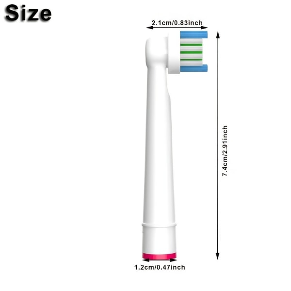 Ersättningstandborsthuvuden SB17A Elektriska tandborstar Ersättningshuvuden Precisionsborsthuvuden Refills för Oralb