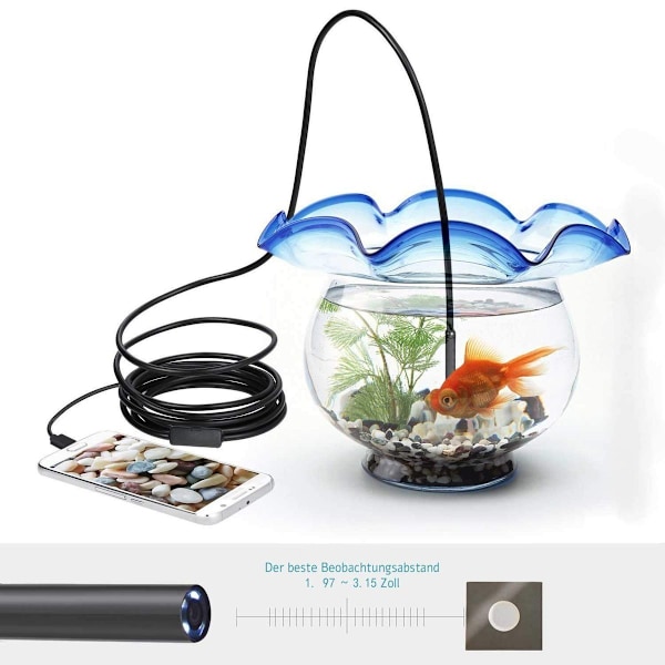 USB-endoskooppikamera, vedenpitävä HD-putkentarkastuskamera [mo]
