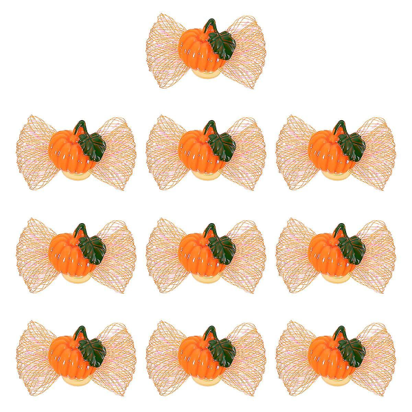 10pcs Halloween Pet Headdress Halloween Pattern Design Pet Hair Bows Halloween