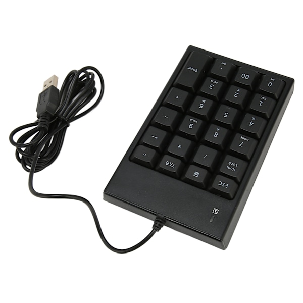 Kablet numerisk tastatur 23 taster 5,9ft kabel USB plug and play stille taster mini numerisk tastatur til pc bærbar computer desktop