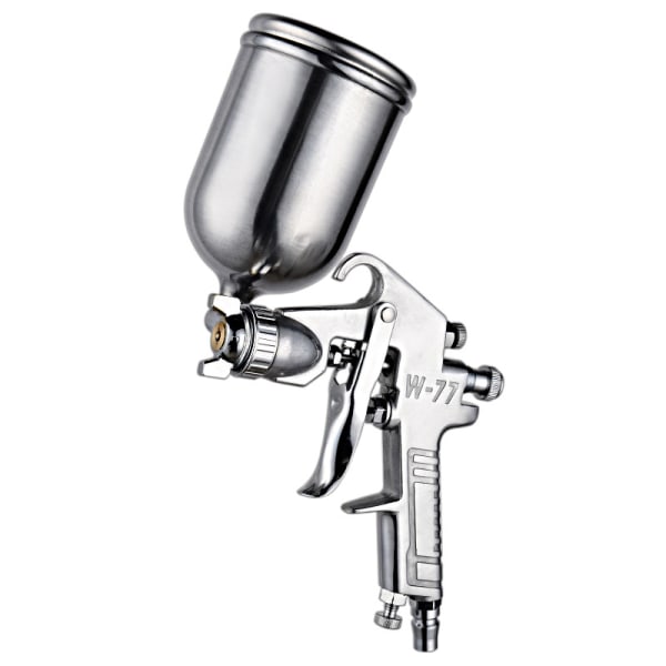 Högtryckssprutpistol Luftsprutpistol Gravity Feed Pneumatisk färgpistol 1000 ml aluminiumkopp, munstycksstorlek: 2,0 mm.