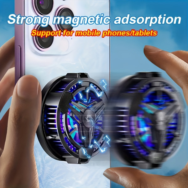 Mobiltelefon Radiator Magnetic Back Clip Two-in-one Design black