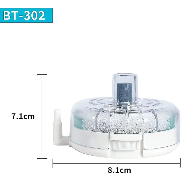 Akvaariosuodatin ilmakivellä, sienitoppauksella ja biokemiallisella suodatinmateriaalilla, hiljainen suodatin 10-25 litran akvaarioon