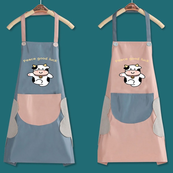 2-delat förkläde dam köksförkläde vattentätt matlagningsförkläde