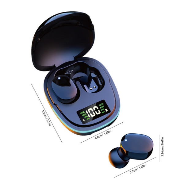 TWS V5.3 True Wireless Stereo Earbuds, TWS Gaming Håndfri høretelefoner, Touch Button