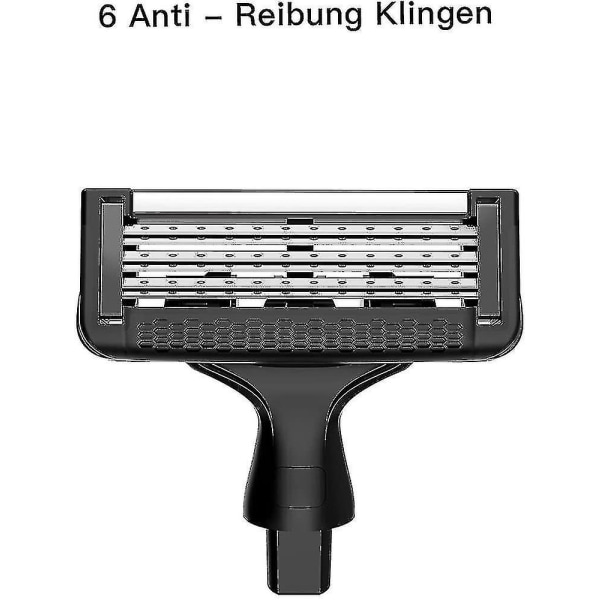 Razor - Vådrakningsmaskin för män, rakapparat med utbytbart blad + 5 rakblad