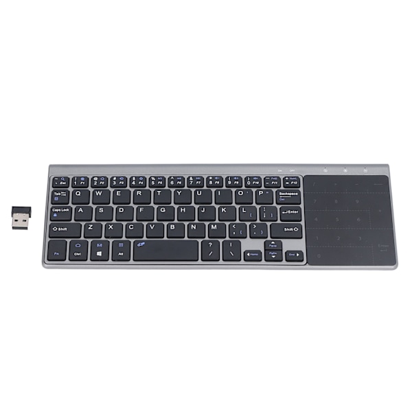 Wireless Keyboard 59 Key 2.4G Wireless Ultra Thin Mini Portable Keyboard with Touchpad Numeric Keypad for Computer TV