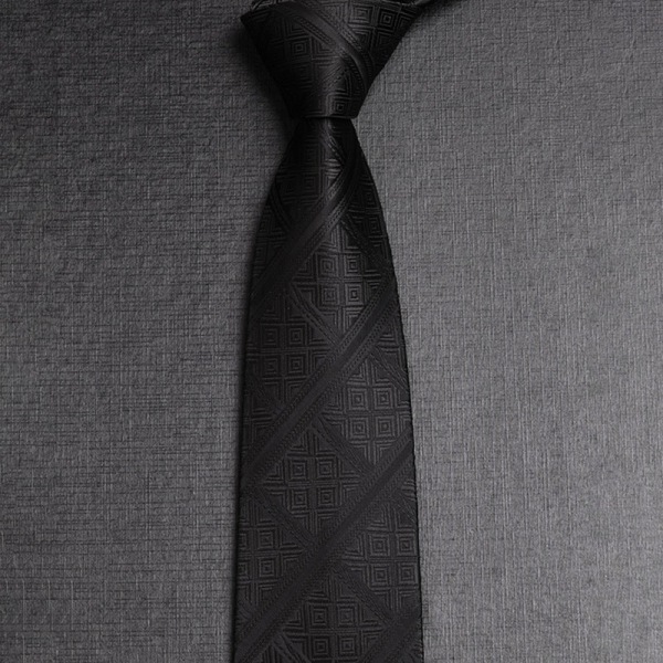 Mænds bryllupsslips - 3-delt stribet plaid slipssæt Blue