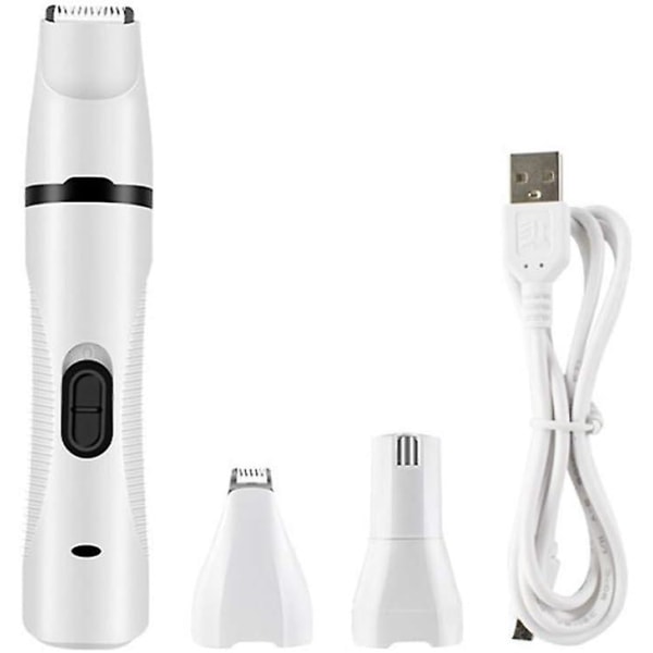 Pet Hair Trimmer, 3 in 1 Pet Hair Trimmer USB Rechargeable, Nail Trimmer for Trimming Paw, Ears, Eyes, Face