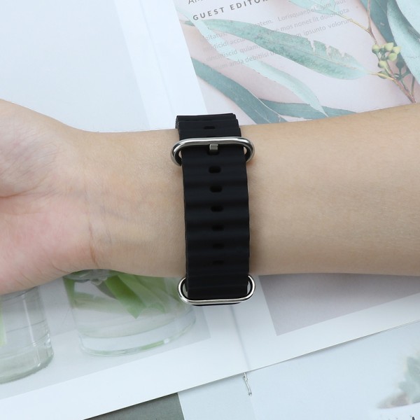 Silikon käsivarsinauha Ocean-rem yhteensopiva Apple Watch-rem kanssa Apple Watch Uitran kanssa