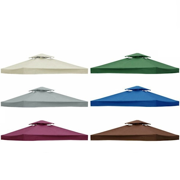 Paviljongin katto, korvaava pressu, paviljongin katon suoja, ulkoilma, puutarha, grilli, 3x3M Beige