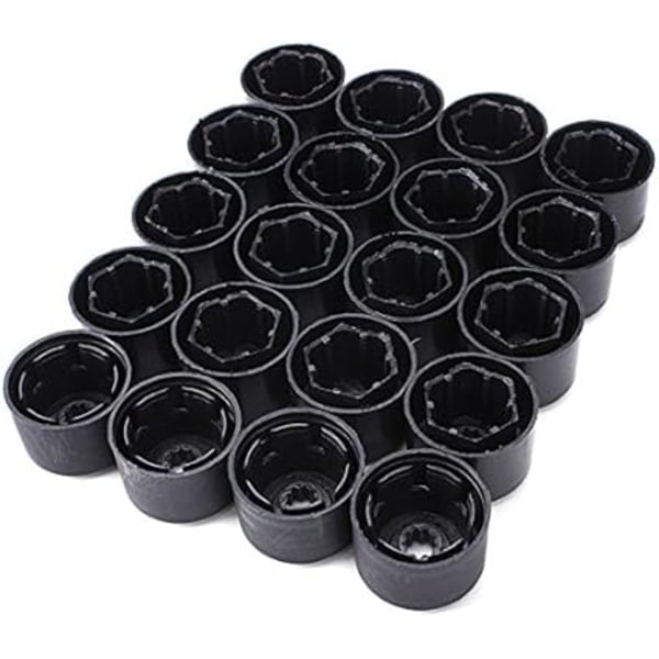 20 Pyöränmutterin Suojatulppa 17mm Yhteensopiva VW Golf Mk4 Passat Audi Beetle -malleihin
