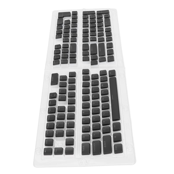 Tastaturtaster 129 Taster Pudding Transparent OEM Høyde PBT To-farget Sprøytestøping DIY Tastaturtaster Svart