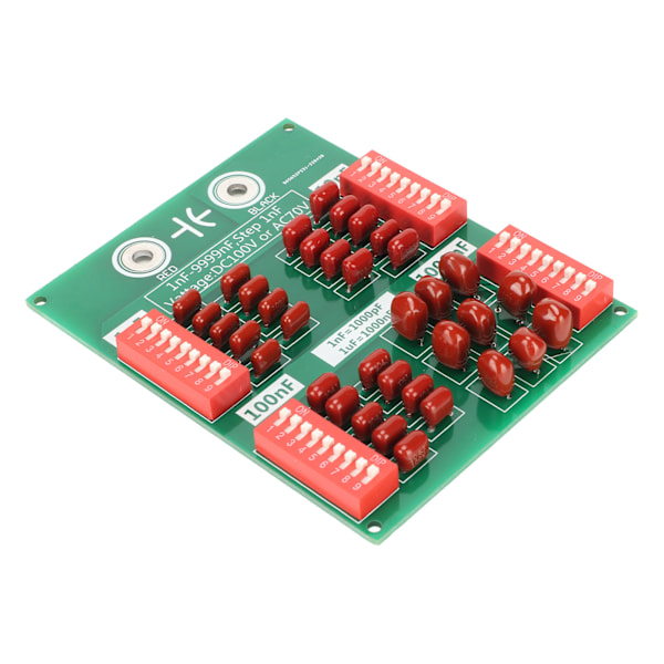 Programmerbar kondensatortavle 1nF til 9999nF 4 decimaltal trin 1nF kondensatortavle til industrielektronik