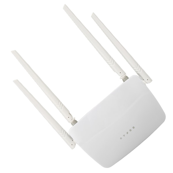 Trådlös WiFi-router 300 Mbps höghastighets trådlös internetrouter 4 5dBi högförstärkningsantenner 100‑240V EU-kontakt